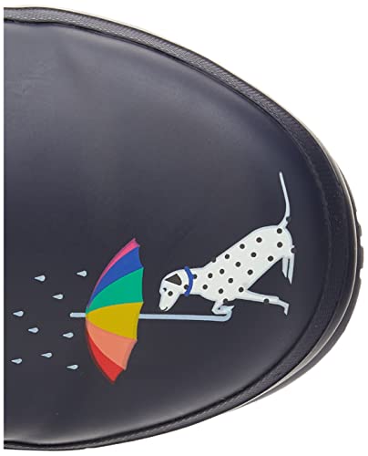 Joules Welly Print Navy Rainbow Dog 11 B (M) #TOP4