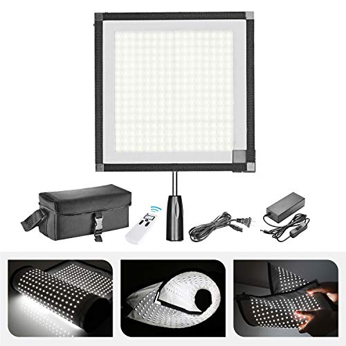 Neewer Foldable 256 LED Lighting Panel on Frabic, with 2.4G 11-Channel Remote Control and AC
