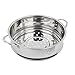 Hoobao Accessori Cestello Cuocivapore Inox,Pentole in Acciaio Inossidabile Vaporiera,Pentola per Cottura a Vapore, Pentola a Vapore per Verdure, Modo Sano di Cucinare Le Verdure (22 CM)