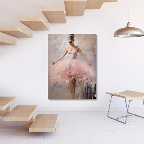 Tableau de danseuse classique avec cadre décoration salon haut de gamme - 3