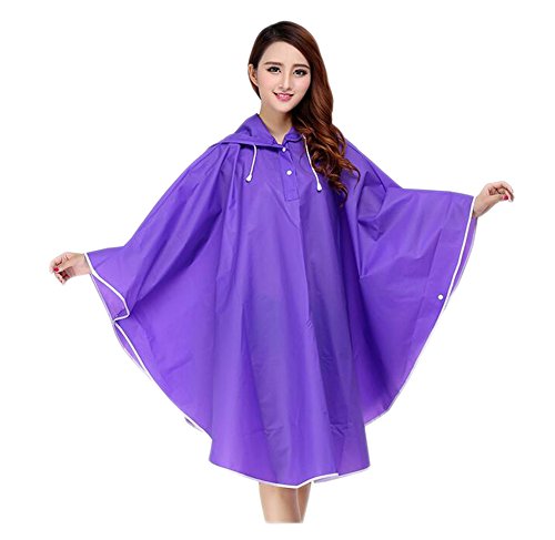 LifeWheel EVA Waterproof Rain Poncho Hooded Raincoat Outdoor Cycling Rain Cape