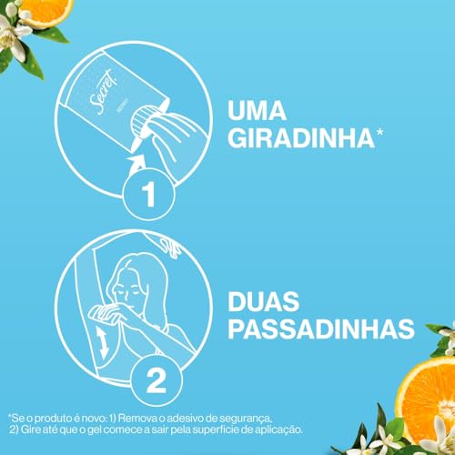 Secret Gel Invisible Desodorante Orange Blossom 45 G(A embalagem pode variar)