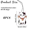 Thyonta 6 Pcs Cute Kawaii Car Air Fresheners for Women, Stylish Rearview Mirror Pendants, Perfect Gifts for Female Drivers #1