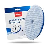 Maxshine 5" Universal Synthetic Wool Cutting Pad | Durable Hook & Loop Pad for Heavy-Duty Use | Professional Buffing Pad Compatible with DA & Rotary Polishers | Paint Correction & Defect Removal
