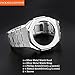 for GA-2100 GA-2110 Metal Watches Band Case 3rd Generation Watch Strap Stainless Steel Adjustable Replacement Accessories Compatible