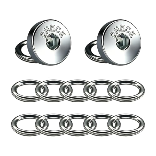 ESWW ATM Transmission Pan Drain Plug and Gasket Kit for Toyota Lexus 4Runner FJ Transmission Fill Plug Seal Replaces OEM 90341-10021 & 35178-30010 - 2PCS M10-1.5 Oil Drain Plugs + 10PCS Steel Gaskets
