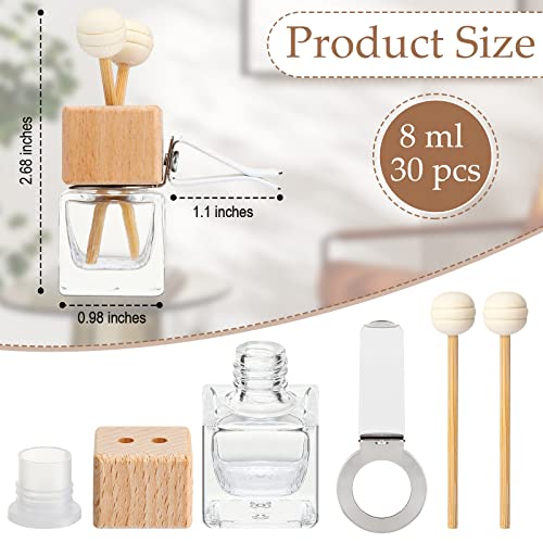 Diffuseur voiture huile essentielle clip aération parfum flacon verre