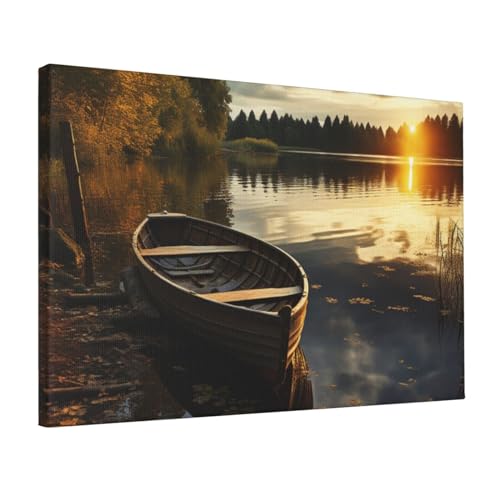 Affiches sur toile de qualité supérieure GFLFMXZW lac salon 30x45cm
