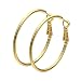 Produktbild Styleziel Damen Herren Creole Ohrring Edelstahl Gold Groß 4 cm 1415