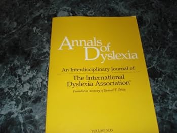 Paperback Annals of Dyslexia: 1999 Book