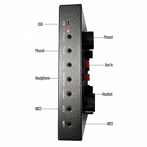 WanuigH Audio-mixer externe audio-mixer USB-interface soundkaart met 15 geluidsmodus Multiple geluidseffecten Eenvoudige… - Image 6