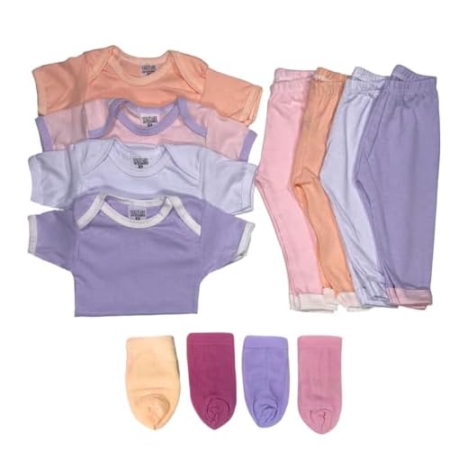 Kit 12 Peças Body Manga Curta Roupas De Bebê Calça Meias Enxoval Maternidade (Menina, P (0 a 2 meses))