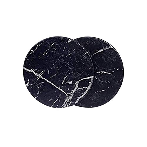Ensemble combinaison de motifs marbrés dessous de verre cuir - 6