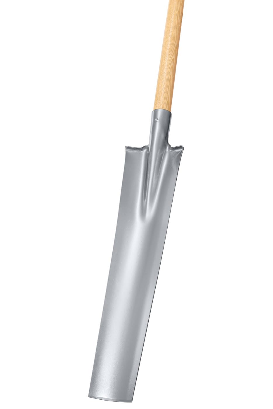 Idealspaten 21110203 drainier – Pala Gloria Polvo con Mango de Haya T de 85 x 55 cm, Plata, 40 x 25 x 15 cm