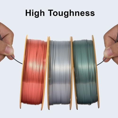 Image of ERYONE Silk PLA Filament for 3D Printer, 1.75mm + /- 0.03mm, 1kg (2.2LBS) /Spool,Silk Emerald Green