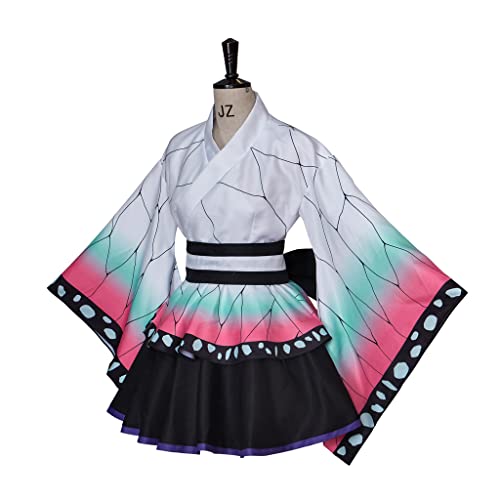 ZIXUN Kochou Shinobu Cosplay Costume Women's Kochou Shinobu Kimono Dress Outfit XL by ZIXUN - Image 2