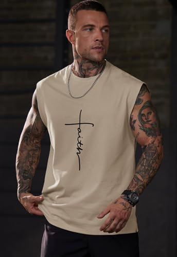 Men Graphic Muscle Tank Top Gym Workout Summer Casual Sleeveless Shirts (S-XXL)4