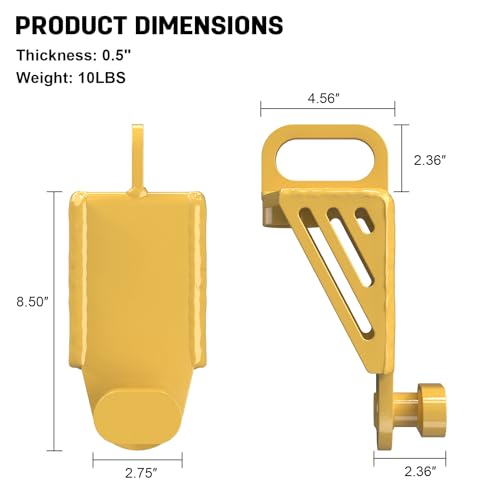 2025 Upgraded Shipping Container Jack Lug, Shipping Container Booster Lifter with Portable U-Shape Handle, Heavy-Duty Shipping Container Accessories Attachment