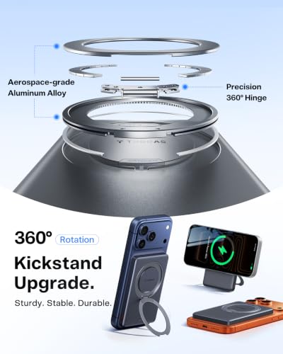 Image of TORRAS Ostand MiniMag 5000mAh Slim Magnetic Battery Pack with 360 Stand