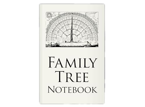Family Tree Notebook, 2-books-per-order gifts for baby, men, women, grandparents, in-laws, children for genealogy memories/ancestor stories.