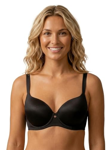Soutien-gorge minimizer effet poitrine affinée sans couture bonnet C noir