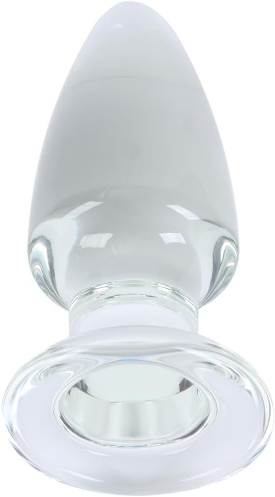 6.1" Large Glass Anal Dildo Big Crystal Butt Plug Anal Trainer Butt Expander Toy for Advanced Women Men