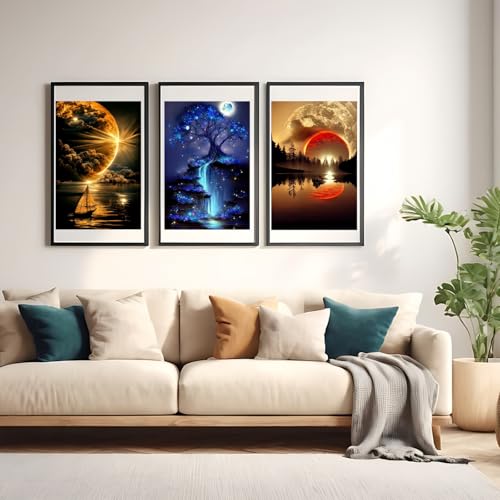 12 Pack Sunset Diamond Art Kits for Adults,5D Diamond Painting Sets by 5DDIYART - Used condition - Image 5
