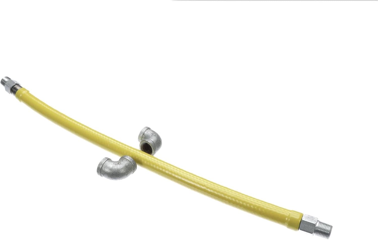 T&S Brass HG-2C-24 Gas Hose with Free Spin Fittings, 1/2-Inch Npt and 24-Inch Long