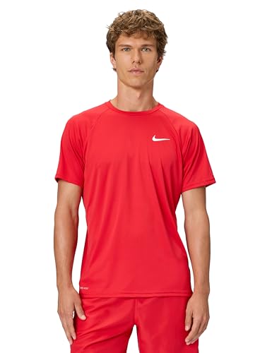 Nike T-Shirt Hydroguard Homme Manches Courtes Maillot de Bain Anti UV Protection