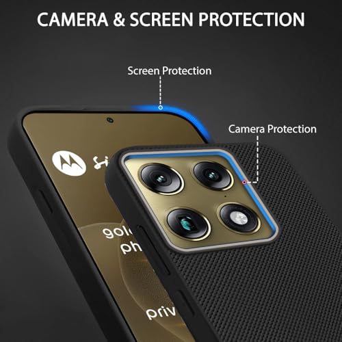 Image of TOUCCH Liquid Silicone Case Cover for Moto Signature| Shock Proof Design & 360 Degree Protection| Premium Soft Black Cover for Motorola Signature | Silicone Sand Blast - Black