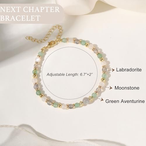 Image of Triple Threat Protection Anxiety Relief Gifts for Women,Natural Healing Crystal Bracelet Evil Eye Jewelry for Her Friends