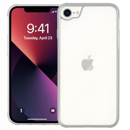 [Pretimo] iPhone SE �N���A�P�[�X ���� ���^ �y�� ���h�~ ���΂ݖh�~ �w��h�~ �ϏՌ� ���C�����X�[�d�Ή� �n�[�h�P�[�X iPhoneSE3 iPhoneSE2 iPhone8 iPhone7 ���p
