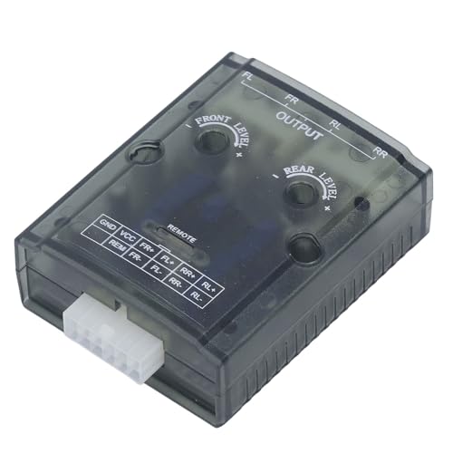 Amplificatore Stereo per Auto, Segnale di Ritardo del Parlato Dell'autoradio a 4 Canali Amplificatore 12V con Convertitore da Alto a Basso per Adattatore per Lettore CD Alto e