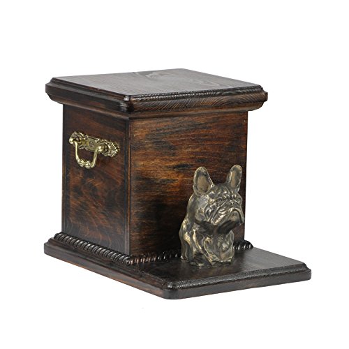 Urne pour cendres Bulldog français de dimensions 19x31x22 cm
