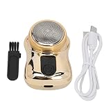 Mini nutriess mini cordless trimmer ricarica ricaricabile lama lama lamiera di barba da toeletta (Champagne Gold)