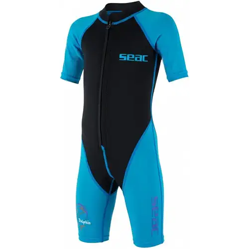 Seac Dolphin, Traje de Neopreno Shorty en Neopreno de 1,5 mm y Lycra para Nadar, bucear y Jugar en el Agua