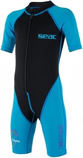 Seac Dolphin, Tauchanzug Shorty für Kinder aus 1,5 mm Neopren und Lycra geeignet für Schwimmen, Schnorcheln und Wasserspiele