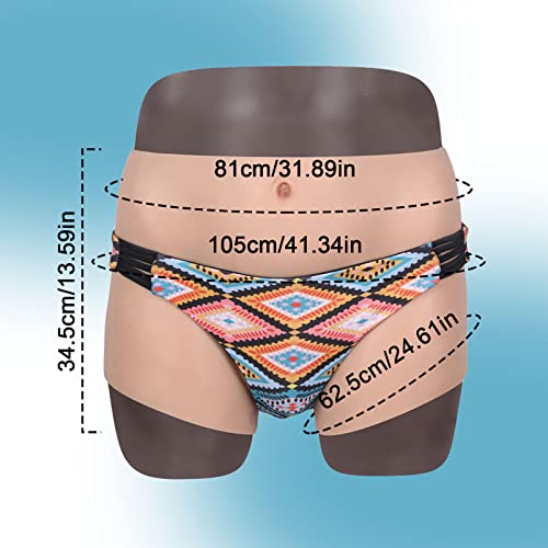 WQCZM Calcinhas de silicone realistas sexy falsa roupa íntima escondida gaff modelador de controle c