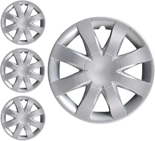 Recambiauto   1 serie de 4 tapacubos para Clio 2005 en adelante, 15 pulgadas, similar pero no original, sin logotipo