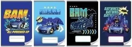 Cahier A5 Batman trois lignes coloré fini les ratures lot de 20 pièces