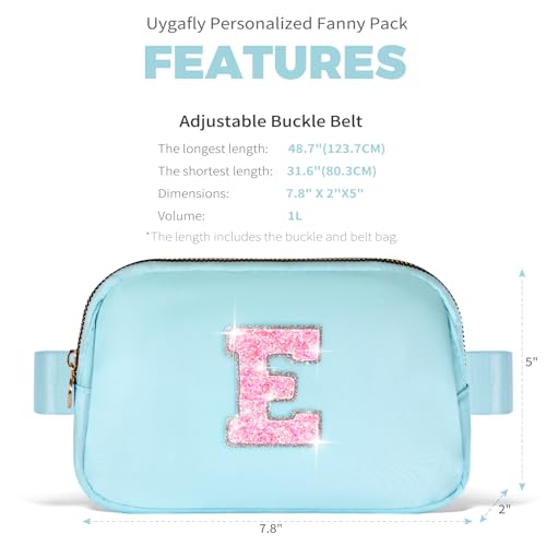 Image of Uygafly Gift for Teen Girls Kids Daughter Her - Birthday Gifts for 3 4 5 6 7 8 9 10 11 12 13 Year Old Girls,Fanny Pack Crossbody Bag Purse Belt Bag Cute Trendy Stuff | Blue,E