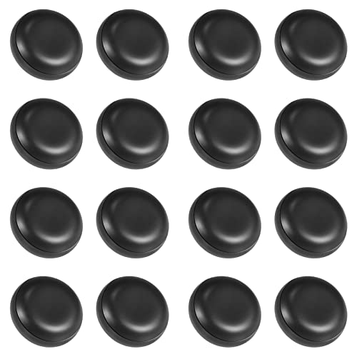 ihaspoko 16 Pièces Patins pour Meubles, Le Noir Patins de Meubles Auto-Adhésifs en Téflon PTFE, Adaptés à Divers Sols en Matériaux Lisses (Ronds, 25 mm) Cover