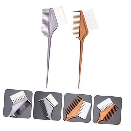 FRCOLOR 4 Pcs Pente Cabelo Tingido Tiara Com Orelhas Raposa Lado Escova Aplicadora Tintura Cabelo Ki