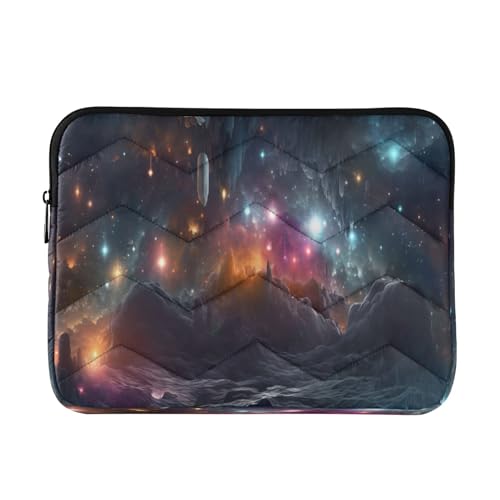 Funda para laptop 13-14 pulg impermeable con diseño Starry Night Cave