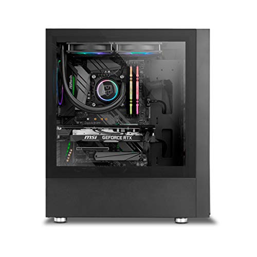 ARGB BLASTER Box -NX BLASTER- Scatola ARGB PRO ATX-Micro ATX-ITX, lato in vetro temperato, spazio per un massimo di 8 ventole, USB 3.0, pulsante di controllo LED, nero - Case PC - Immagine 9