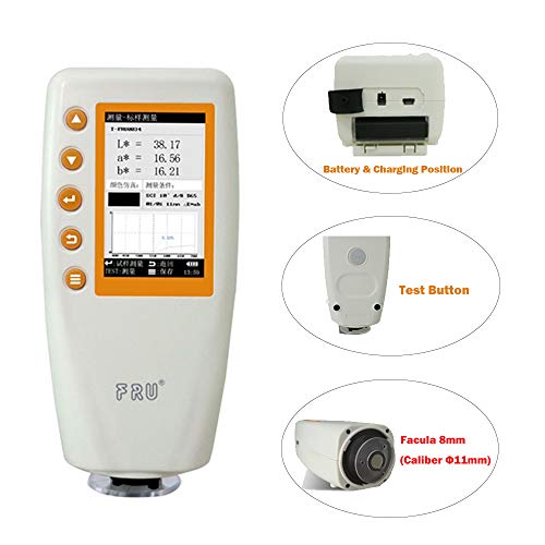 Handheld Spectrophotometer Color Meter Tester with TFT True Color Screen Display Geometric Conditions d/8 Data Storage Function