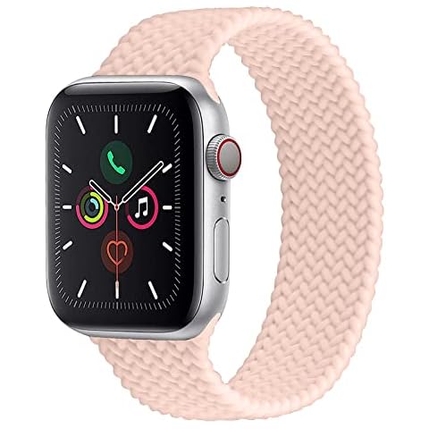 TopPerfekt Solo Loop Woven Pattern Silicone Bracelet with AppleWatch Strap 38/40/41mm Comfortable and Breathable Sport Wristband with Classic Clasp for iWatch Series Ultra SE 8 7 6 5 4 3 2 1 Cover