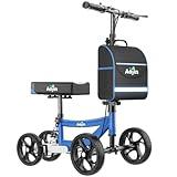 Aojin Knee Scooter for Adults for FootInjuries, 300lbs Capacity, All Terrain Foldable...