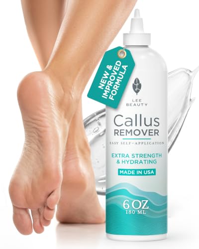 Image of Lee Beauty 6oz Professional Gel Callus Remover for Feet | Easy Self Application, Fast-Acting Formula, Gentle, Cracked Heels & Dead Skin