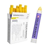 Sakura Solid Paint Markers - Permanent Marker Pens - Window, Wood & Glass Marker - Yellow Paint - 12 Pack